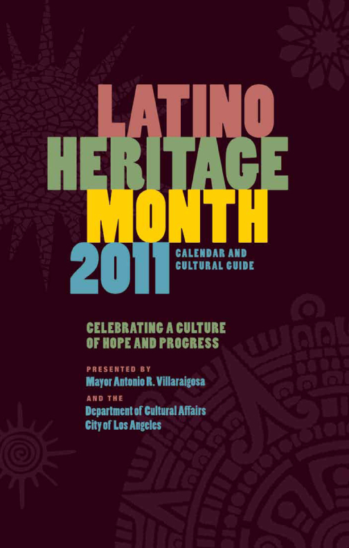Lili Bernard in Latino Heritage Calendar DCA LA