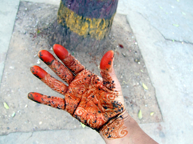 My Mehindi Hand © 2006 by Lili Bernard